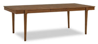  Table de salle à manger Ember de 74 po à 92 po (L) - brune