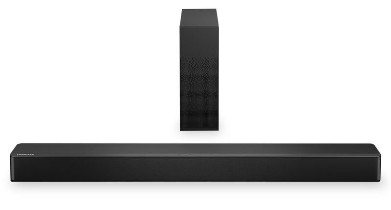 Barre de son de 240 W à 2.1 canaux HISENSE HS2100 avec caisson d’extrêmes graves sans fil
