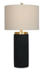 Gwen 14" Table Lamp with Linen Shade – Black | Lampe de table Gwen de 14 po avec abat-jour en lin - noire