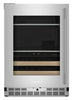 KitchenAid 24" Beverage Centre with Wood-Front Racks – PrintShield™ Stainless Steel - KUBL524SPS | Refroidisseur à boissons KitchenAid de 24 po avec grilles à devant en bois - acier inoxydable PrintShieldMC - KUBL524SPS
