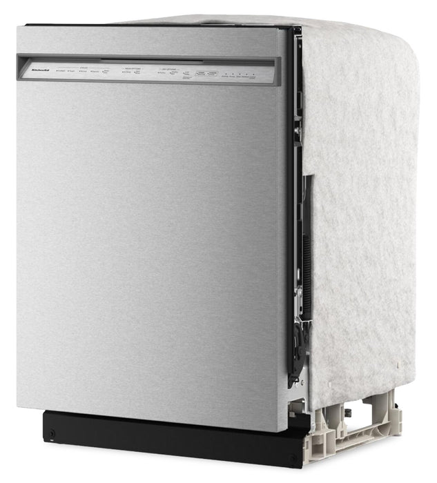 Lave-vaisselle KitchenAid de 24 po et de 47 dBA avec panier à ustensiles sur le troisième niveau - acier inoxydable PrintShieldMC - KDFS224SPS
