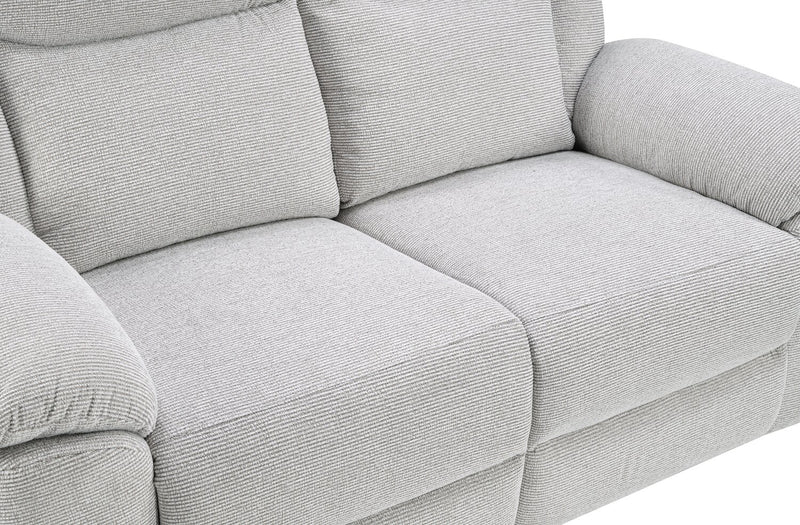 Sofa à inclinaison manuelle Spencer de 80,9 po en tissu de chenille - gris
