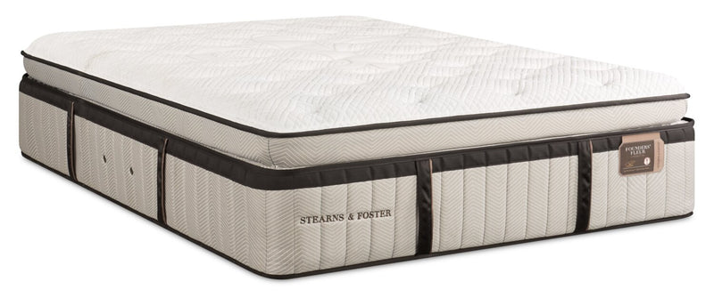 Matelas luxueux à Euro-plateau épais Swansea de Stearns & Foster pour lit simple très long