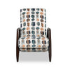 Raven 28.5" Chenille Fabric Pushback Reclining Accent Chair - Teal Multicolour | Fauteuil d’appoint à inclinaison par poussée Raven de 28,5 po en tissu de chenille - bleu sarcelle multicolore