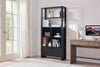 Oscar 36" Contemporary Bookcase with File Drawer – Matte Black  | Bibliothèque contemporaine Oscar de 36 po avec tiroir classeur - noir mat