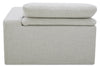 Sky Modular 8-Piece Fabric Power Reclining Sectional with Removable Feather Down Cushions - Nathan Wheat | Sofa sectionnel à inclinaison électrique modulaire Sky 8 pièces en tissu avec coussins amovibles en duvet et plumes - blé Nathan