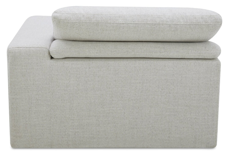 Sofa sectionnel à inclinaison électrique modulaire Sky 8 pièces en tissu avec coussins amovibles en duvet et plumes - blé Nathan