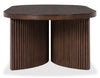 Barlow 52” Solid Wood Mid-Century Modern Coffee Table - Brown | Table à café Barlow de 52 po de style moderne du milieu du 20e siècle en bois massif - brune