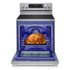 LG 6.3 Cu. Ft. Smart Electric Range with Air Fry - Fingerprint Resistant Stainless Steel - LREN6325XE | Cuisinière intelligente électrique LG de 6,3 pi³ avec friture à air - acier inoxydable résistant aux traces de doigts - LREN6325XE