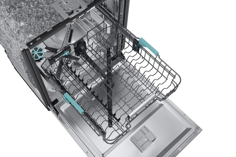 Lave-vaisselle Samsung de 24 po et de 38 dBA avec commandes sur le dessus, nettoyage avec IA et 3e panier - DW90F89P0USRAA