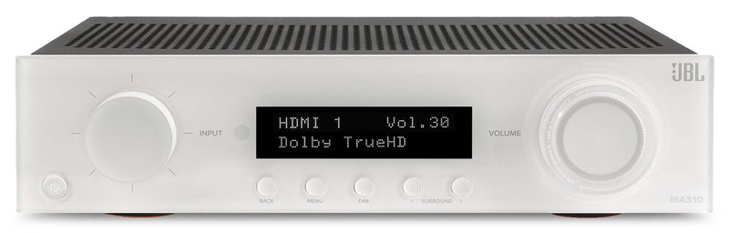 Récepteur AV à 5.2 canaux JBL MA310 4K – blanc (JBLMA310WHTAM)