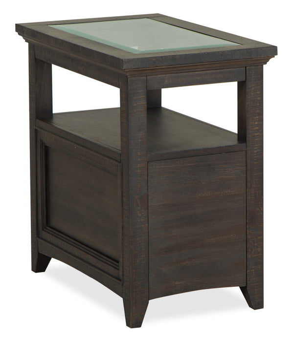 Table de fauteuil traditionnelle Hanson de 15 po en pin - graphite