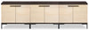 Sonora 3-piece TV Stand with Storage for TVs up to 86"- Dark Oak | Meuble pour téléviseur Sonora 3 pièces avec rangement pour téléviseurs jusqu’à 86 po - chêne foncé