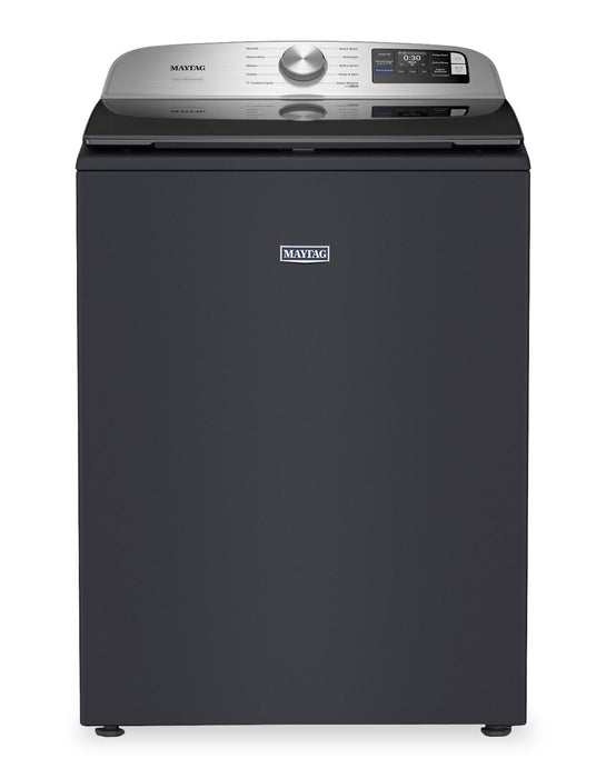 Laveuse intelligente à chargement par le haut de 6,0 pi³ et sécheuse électrique de 7,4 pi³ de Maytag - acier minuit