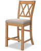Archer 6pc Counter-Height Dining Package with 72-108" Extension Table, Bench & 4 Chairs - Light Brown | Ensemble de salle à manger Archer 6 pièces de hauteur comptoir avec table à rallonge, 72 po à 108 po, banc et 4 chaises - brun clair