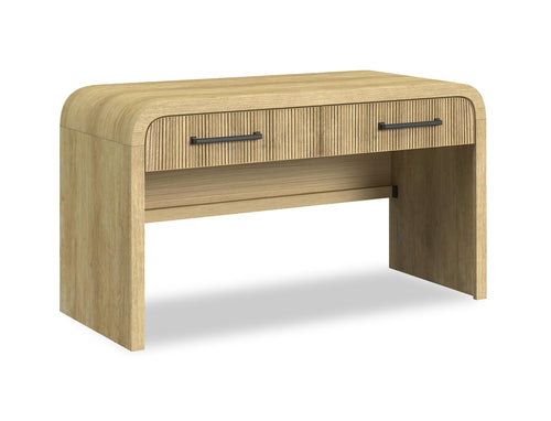  Bureau moderne Lenore de 54 po avec rangement - naturelle