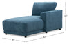 Voyage Modular Fabric Right-Facing Chair with Removable Back Cushions – Blue | Fauteuil modulaire de droite Voyage en tissu avec coussins de dossier amovibles - bleu