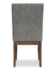 Rain Dining Chair with Cushion Fabric Seat & Back – Grey | Chaise de salle à manger Rain avec siège et dossier rembourrés en tissu - grise