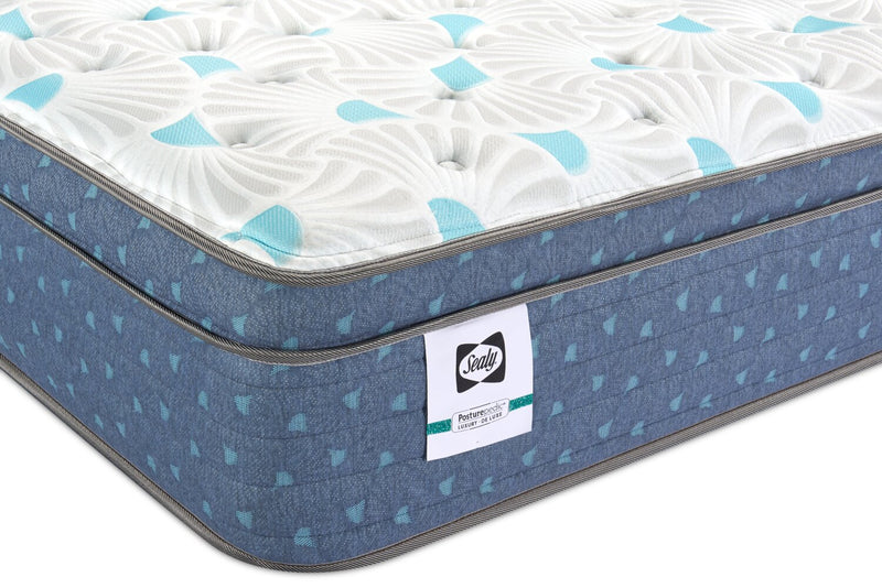 Matelas à Euro-plateau Mykonos Resort Luxury Posturepedic Crown Jewel de Sealy pour très grand lit
