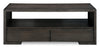 Zelda 48" Coffee Table with Storage and Shelf – Warm Mocha | Table à café Zelda de 48 po avec rangement et tablette - moka chaud | ZELBRCTB