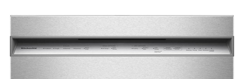 Lave-vaisselle KitchenAid de 24 po et de 47 dBA avec panier à ustensiles sur le troisième niveau - acier inoxydable PrintShieldMC - KDFS224SPS