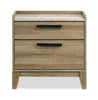 Sable Bedside 2-Drawer Nightstand, 24"W x 24"H - Light Brown | Table de nuit Sable de 24 po (L) x 24 po (H) à 2 tiroirs - brun clair