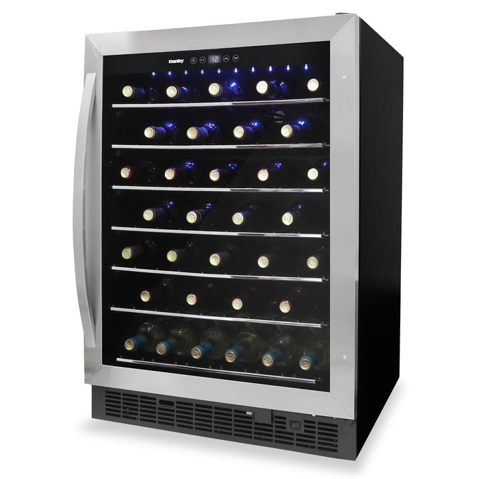 Refroidisseur à vin encastré Danby, de 5,7 pi³ pour 60 bouteilles - acier inoxydable - DWC057A1BSS