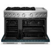 KitchenAid 6.3 Cu. Ft. 6 Burner Dual Fuel Range with Griddle – Agave - KFDD948SAG  | Cuisinière hybride KitchenAid de 6,3 pi³ à 6 brûleurs avec plaque chauffante - agave - KFDD948SAG
