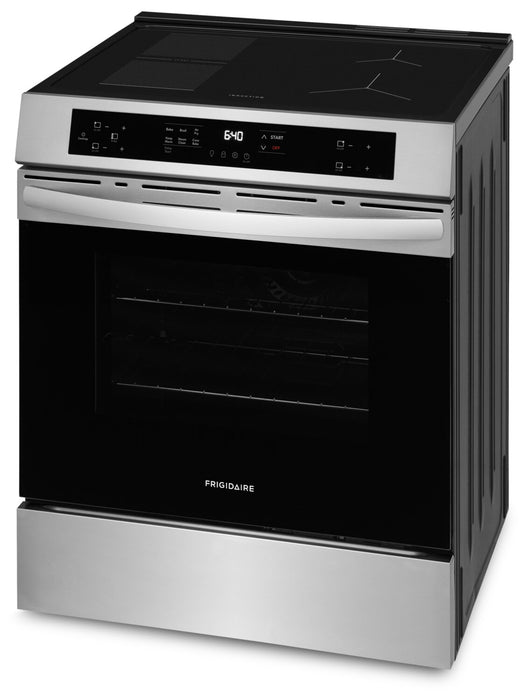 Cuisinière à induction Frigidaire de 5,3 pi³ avec commandes à l’avant et friture à air - acier inoxydable - FCFI308CBS
