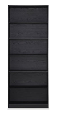 Bibliothèque William de 31,5 po à 6 tablettes - noire