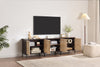 Sonora 3-piece TV Stand with Storage for TVs up to 86"- Dark Oak | Meuble pour téléviseur Sonora 3 pièces avec rangement pour téléviseurs jusqu’à 86 po - chêne foncé