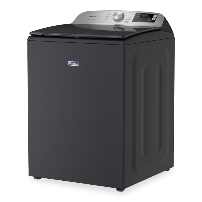 Laveuse intelligente à chargement par le haut de 6,0 pi³ et sécheuse électrique de 7,4 pi³ de Maytag - acier minuit