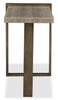 Cyprus 48” Modern Sofa Table - Beige/Bronze | Table de salon Cyprus - beige et bronze