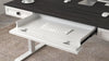 Elevate 60” Height-Adjustable Office Desk with Storage and Wireless Charging - White/Grey | Bureau Elevate de 60 po à hauteur réglable avec rangement et recharge sans fil - blanc et gris