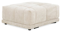  Pouf modulaire Oaklyn Kort & Co. de 38 po en tissu avec coussin de siège capitonné - beige