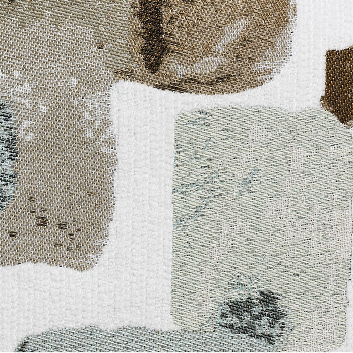 Causeuse Nofia de 58 po fabriquée au Canada en tissu de chenille avec 2 coussins décoratifs et pattes en bois - beige lin