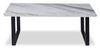 Serena 47.25" Modern Coffee Table - White & Black with Marble Look | Table à café moderne Serena de 47,25 po - blanche et noire avec imitation de marbre