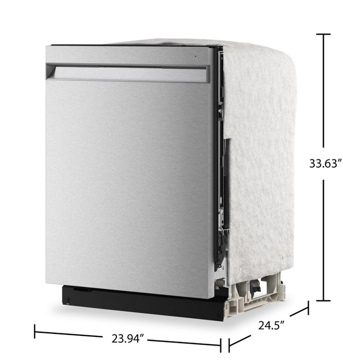 Lave-vaisselle KitchenAid de 24 po et de 44 dBA et troisième panier 360° Max JetsMC - acier inoxydable avec fini PrintShieldMC - KDPS724SPS