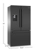Bosch 21.6 Cu. Ft. French-Door Bottom Mount Refrigerator - Black Stainless Steel - B36CD52SNB | Réfrigérateur Bosch de 21,6 pi³ à portes françaises à congélateur inférieur - Acier inoxydable noir - B36CD52SNB