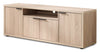 Noren 63" TV Stand with Storage for TVs up to 70"- Light Oak | Meuble pour téléviseur Noren de 63 po avec rangement pour téléviseurs de jusqu’à 70 po - chêne clair