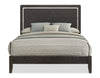 Sable Panel Bed with Headboard & Frame, Dark Grey - Queen Size | Lit à panneaux Sable gris foncé avec tête de lit et cadre de lit - format grand lit