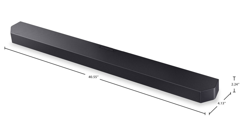 Barre de son à 3.1.2 canaux SAMSUNG de série Q avec caisson d’extrêmes graves sans fil (HW-Q600F/ZC)