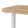 Loft 47.24” Height-Adjustable Office Desk with Storage and Wireless Charging - Natural | Bureau Loft de 47,24 po à hauteur réglable avec rangement et recharge sans fil - naturel