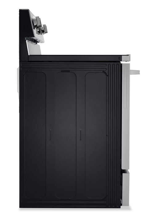 Cuisinière intelligente électrique LG de 6,3 pi³ avec friture à air - acier inoxydable résistant aux traces de doigts - LREN6325XE