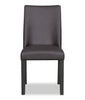 Emery 7pc Dining Set with Table & 6 Chairs, Wood, 72-96"W Extension - Black & Brown | Ensemble de salle à manger Emery 7 pièces en bois avec table, rallonge, 72 po à 96 po (L) et 6 chaises - noir et brun