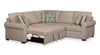 Scott Living Haven 3-Piece Chenille Fabric Sleeper Sectional - Taupe | Sofa-lit sectionnel Haven de Scott Living 3 pièces en tissu de chenille - taupe