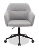 Stevie 23" Swivel Office Chair with Adjustable Height – Grey  | Chaise de bureau pivotante Stevie de 23 po à hauteur réglable - grise