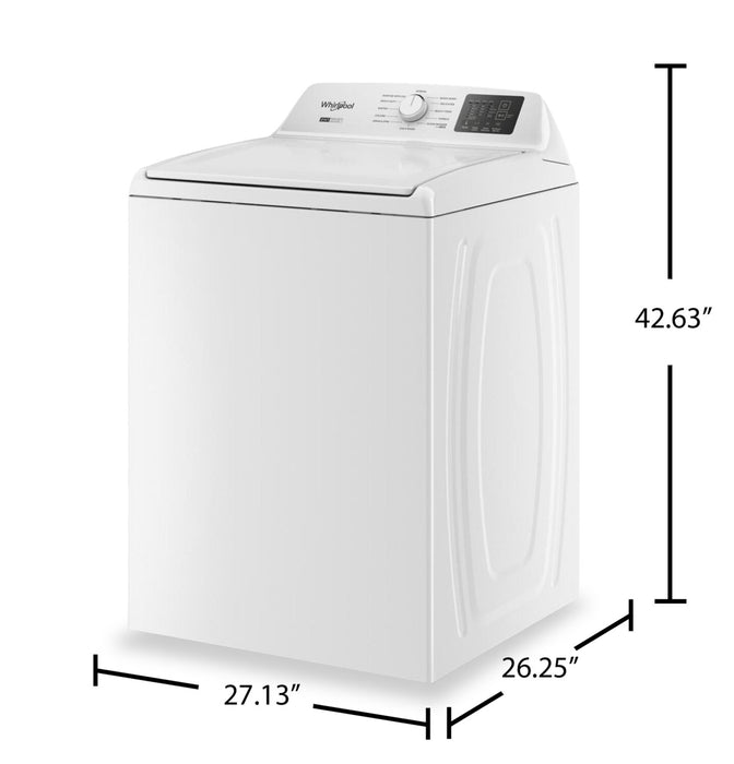 Laveuse Whirlpool à chargement par le haut de 4,8 pi3 avec agitateur amovible 2 en 1 - WTW4107SW 