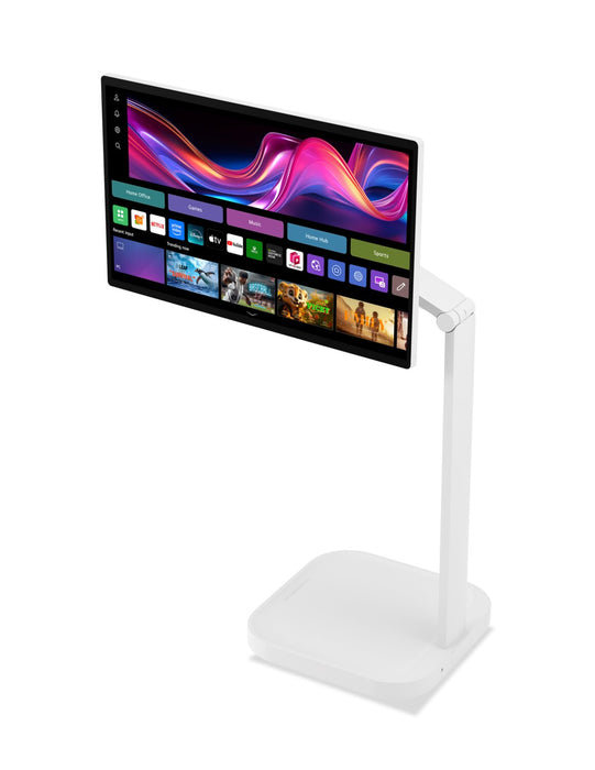 Moniteur intelligent IPS LG Swing UHD 4K de 32 po avec écran tactile et support à roulettes (32U889SA-W.ACC)