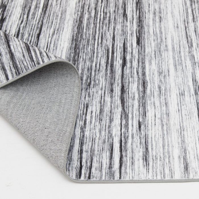 Carpette Ceren grise lavable - 5 pi x 7 pi